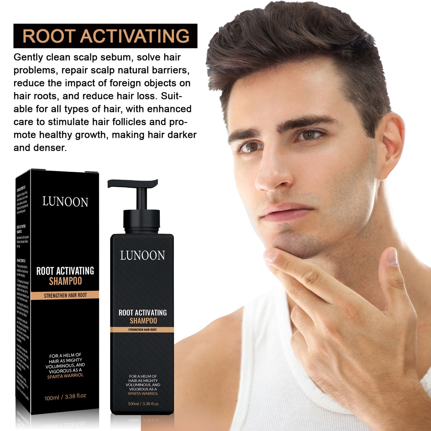 Shampoing simple et dense
